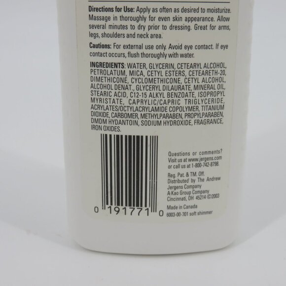 Jergens Soft Shimmer Skin Radiance Moisturizer Lotion 6oz USED 80 Percent Full - Picture 8 of 10
